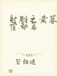 射雕之黄蓉别传霍都篇封面