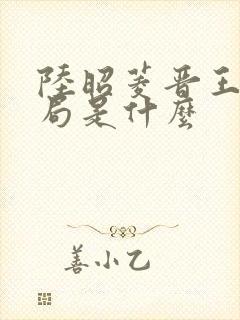 陆昭菱晋王大结局是什么