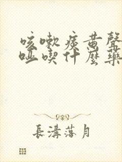 咳嗽痰黄声音嘶哑吃什么药