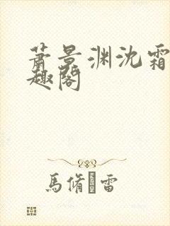 萧景渊沈霜宁笔趣阁封面