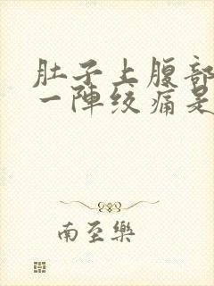 肚子上腹部一阵一阵绞痛是怎么回事封面