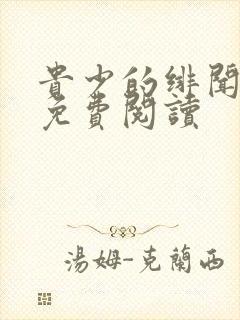 贵少的绯闻女友免费阅读