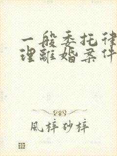 一般委托律师办理离婚案件收费是多少?封面