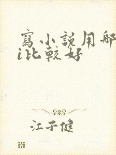 写小说用哪个ai比较好