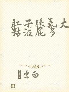 肚子胀气大便带粘液屁多