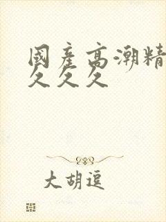 国产高潮精品久久久久