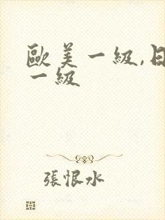 欧美一级,日韩一级