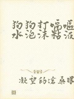 狗狗打嗝呕吐黄水泡沫粘液