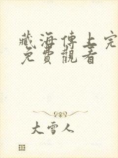 藏海传上完整版免费观看封面