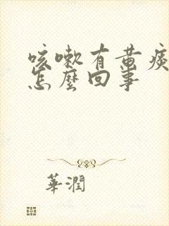 咳嗽有黄痰胸疼怎么回事封面