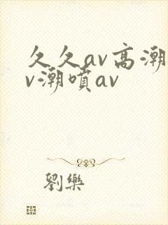 久久av高潮av潮喷av