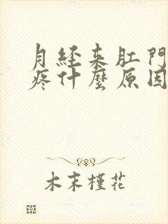 月经来肛门下坠疼什么原因