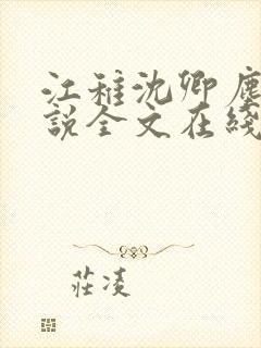 江稚沈卿尘的小说全文在线阅读无弹窗