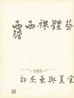 西西裸体艺术大胆封面