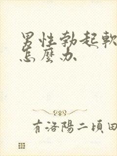 男性勃起软不硬怎么办