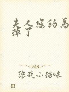 夫人您的马甲又掉了