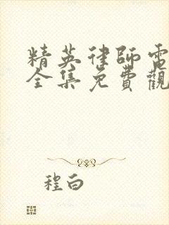 精英律师电视剧全集免费观看完整版