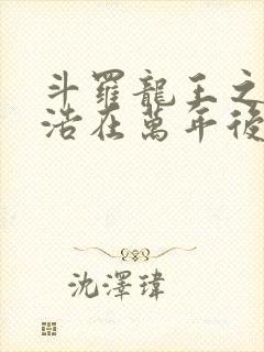 斗罗龙王之霍雨浩在万年后荒雨浩封面