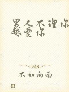 男人不理你说明越爱你封面