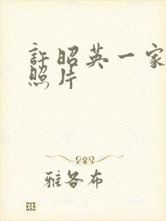 许昭英一家三口照片