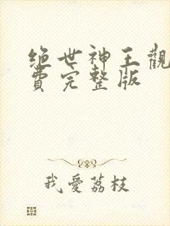 绝世神王观看免费完整版