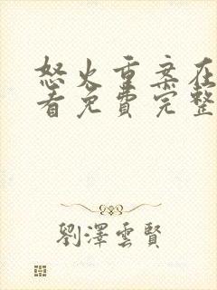 怒火重案在线观看免费完整版国语版