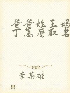 爸爸姓王妈妈姓丁怎么取名封面