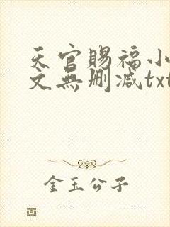 天官赐福小说全文无删减txt