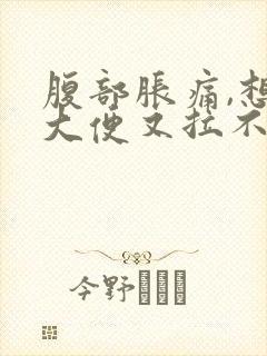 腹部胀痛,想拉大便又拉不出来是什么原因