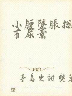 小腹坠胀总感觉有尿意