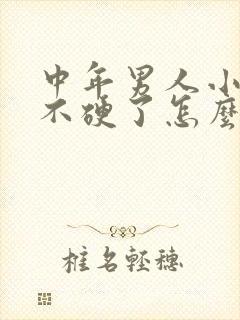 中年男人小弟弟不硬了怎么办