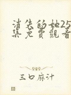 消失的她25全集免费观看封面