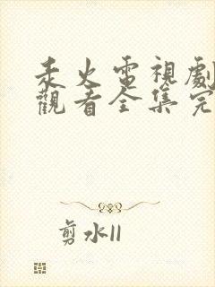 走火电视剧免费观看全集完整版