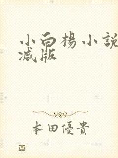 小白杨小说未删减版