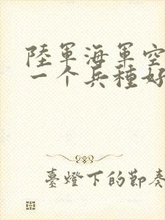 陆军海军空军哪一个兵种好