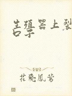 生殖器上裂开小口子