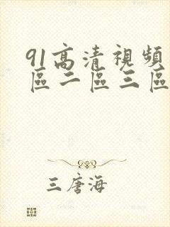 91高清视频一区二区三区