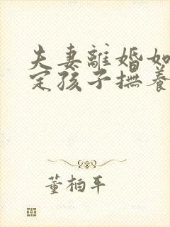 夫妻离婚如何判定孩子抚养权封面