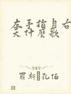 左手指月右手指天什么歌