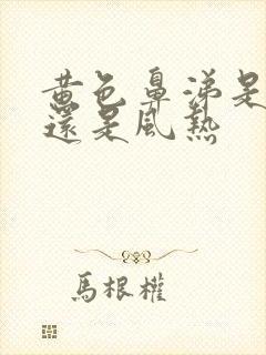 黄色鼻涕是风寒还是风热