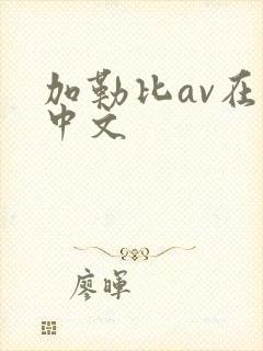 加勒比av在线中文