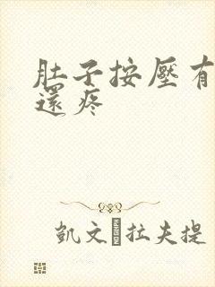 肚子按压有硬块还疼