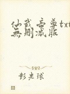 仙武帝尊txt无删减版