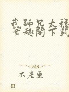 我师兄太稳健了笔趣阁下载封面