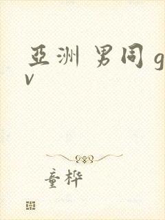 亚洲 男同 gv封面