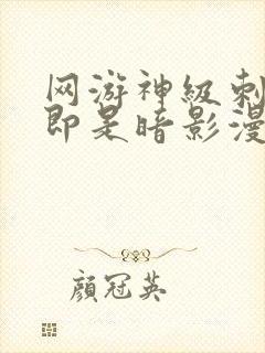 网游神级刺客我即是暗影漫画