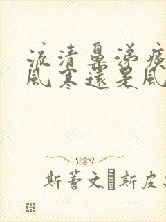 流清鼻涕痰黄是风寒还是风热