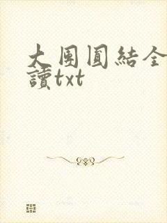 大团圆结全文阅读txt