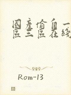 国产偷自一区二区三区在线