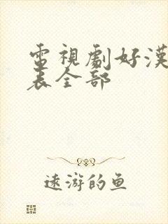 电视剧好汉演员表全部封面